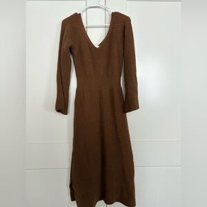 Brown Knit Dress